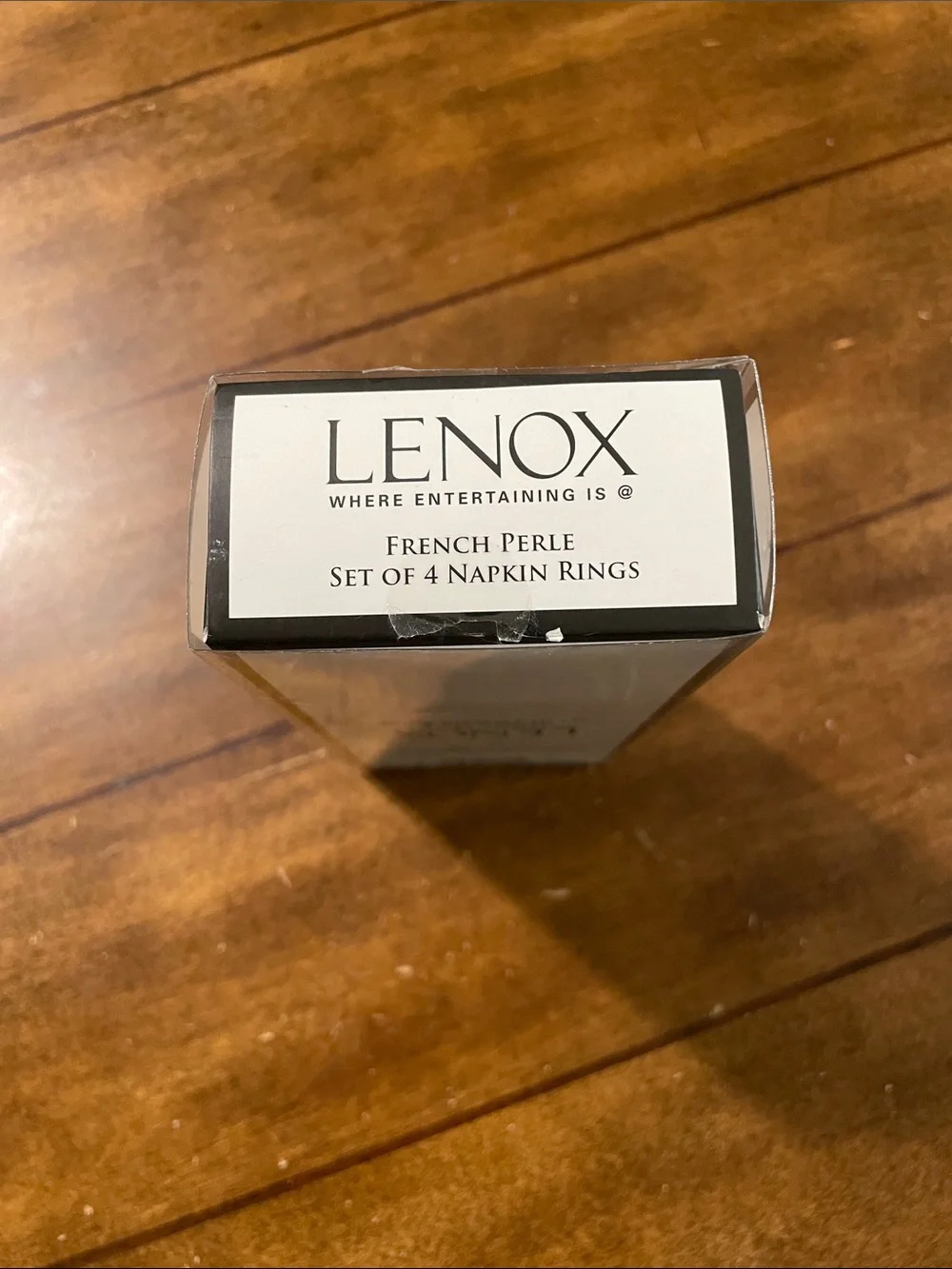 Lenox Silver Napkin Rings with Scalloped Beaded Edge